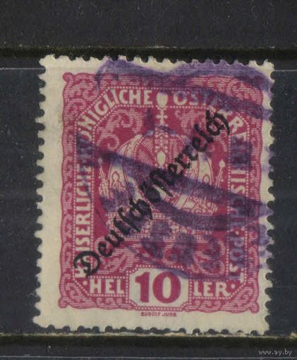 Австрия Немецкая Респ 1918 Корона Надп Стандарт #х231