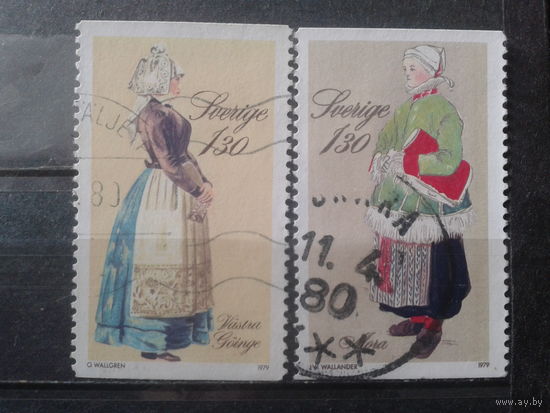 Швеция 1979 Рождество, нац. костюмы