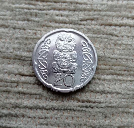 Werty71 Новая Зеландия 20 центов пенсов 2008 Идол Божок