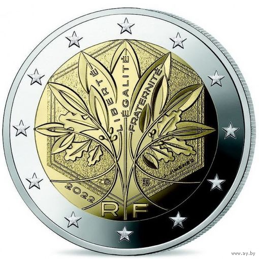 2 евро 2022 Франция