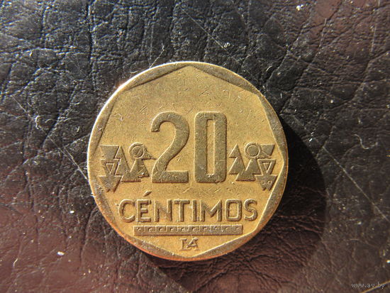 Перу. 20 сентимов. 2002. С 20 копеек. Распродажа коллекции. Смотрите другие лоты.