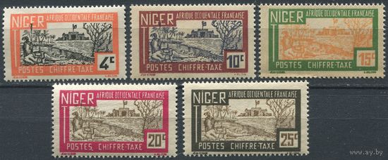 Французский Нигер 1927 **  Верблюды, часть серии 5 марок