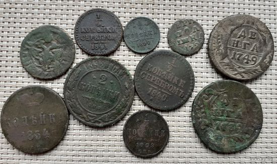 Медные монеты РИ.