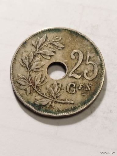 Бельгия 25 сентим 1922