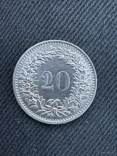 20 раппенов Швейцария 1970