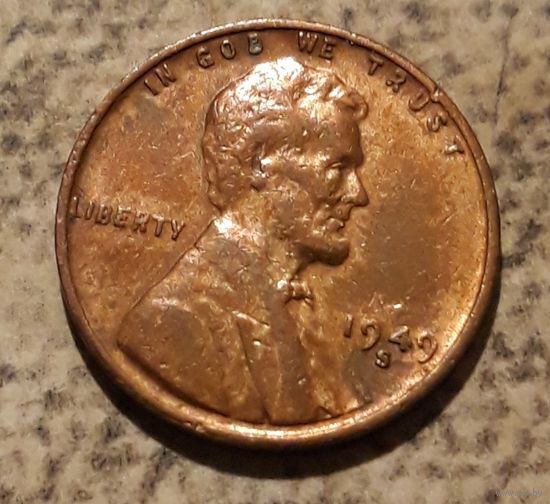 1 цент 1949 S США