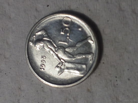 50 лир  Италия 1995 год