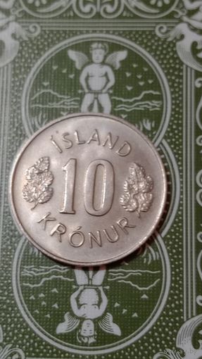 Исландия 10 крон 1980