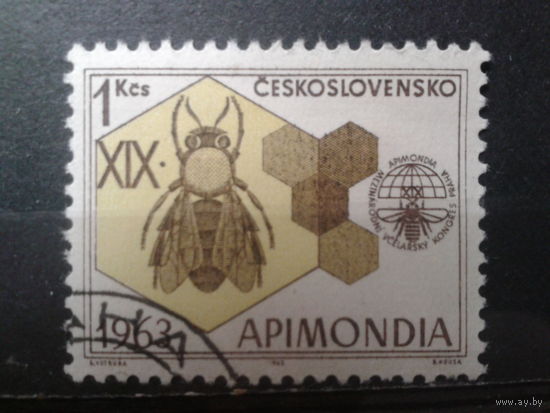Чехословакия 1963 Конгресс по пчеловодству с клеем без наклейки