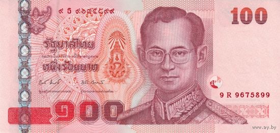 Таиланд 100 бат образца 2010 года UNC p123