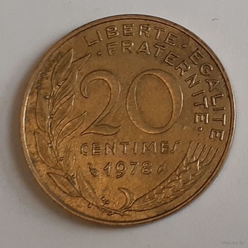 Франция 20 сантимов, 1978 (2-9-131)