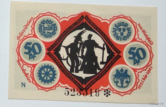 Германия, Нотгельд Bielefeld 50 Пфеннигов 1921 --175