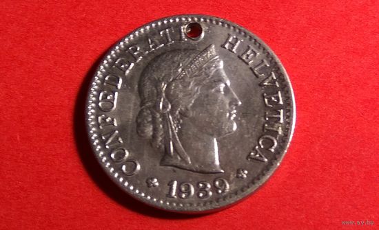 5 раппен 1939. Швейцария.