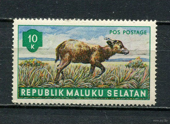 Малуку Селатан - 1953 - Фауна. Равнинный аноа 10к - 1 марка. MNH.  (Лот 37HT)-TG3P15