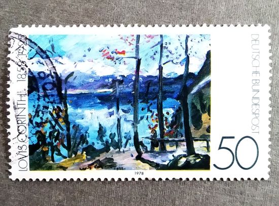 Марка Германия 1978 год Живопись