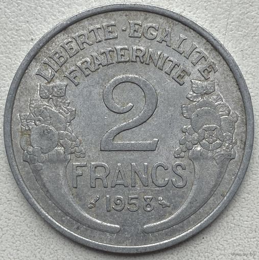 Франция 2 франка 1958 г.
