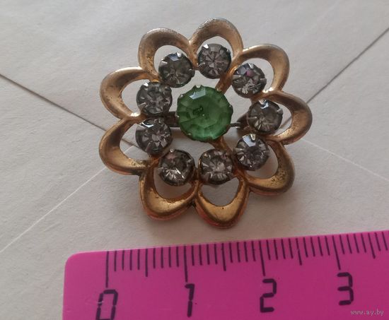 Старая красивая брошь из СССР. Недорого, из коллекции