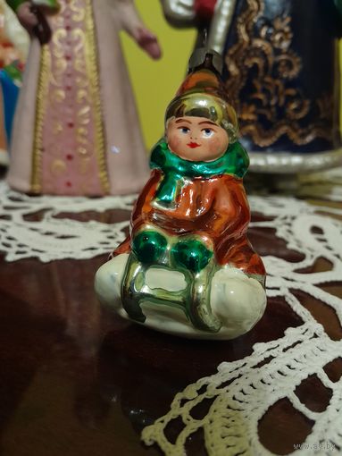 Мальчик на санках, серия ,,Дети,,