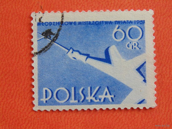 Польша 1957г. Спорт.
