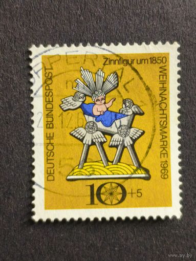 Германия 1969. Рождественские марки. Полная серия