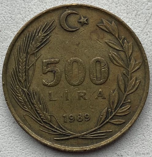 Турция 500 лир 1989 г.