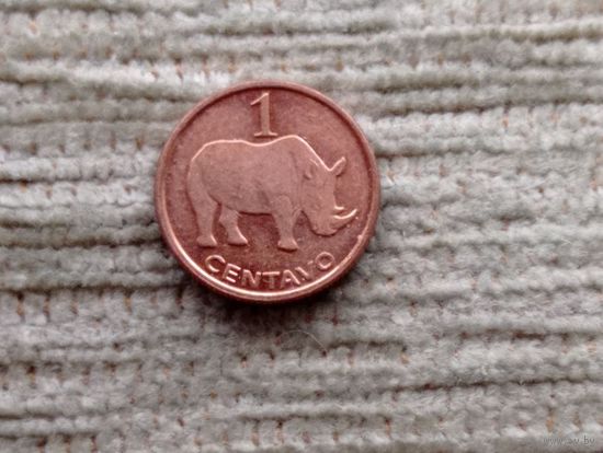 Werty71 Мозамбик 1 сентаво 2006 Носорог