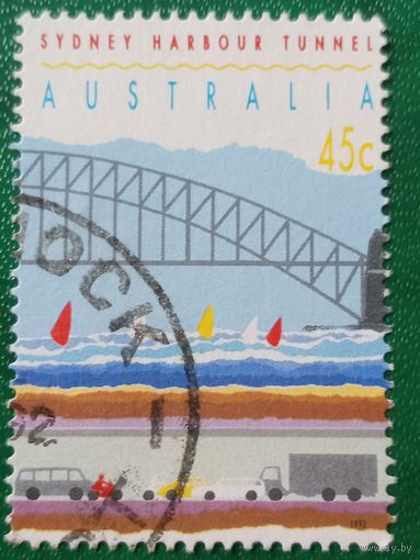 Австралия 1992. Архитектура. Sybney Harbour Tunnel