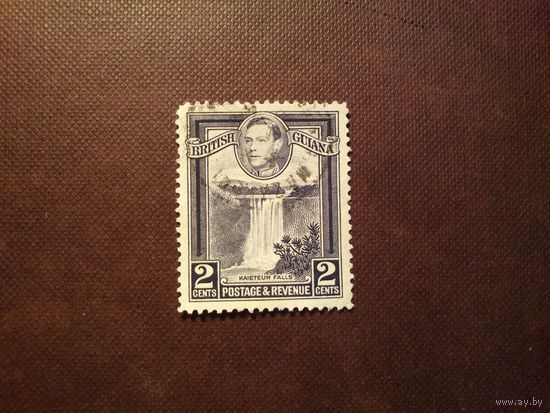 Британская Гвиана 1949 г.Георг -VI .Водопад Кайетур./10а/