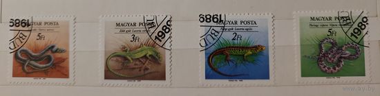 РАСПРОДАЖА КОЛЛЕКЦИИ. Венгрия. марки "рептилии"