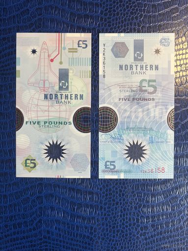 Северная Ирландия - 5 фунтов 2000 Миллениум  Р-203a UNC полимер