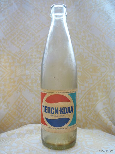 Редкая бутылка ПЕПСИ КОЛА ИЗ СССР 1988 ГОД