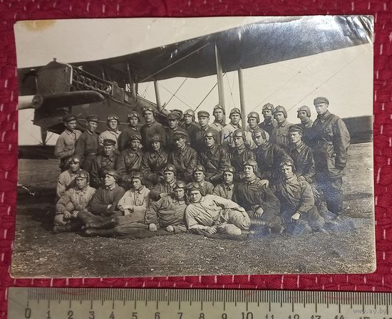 РЕДКОСТЬ фото- ОРИГИНАЛ группа летчиков РККА ВВС 1920-30г  (Алб)