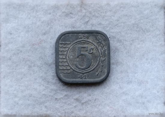 Werty71 Нидерланды 5 центов 1941