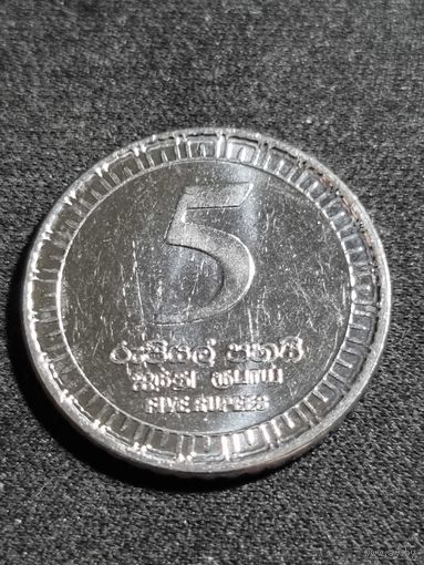Шри-Ланка 5 рупий 2017 Unc