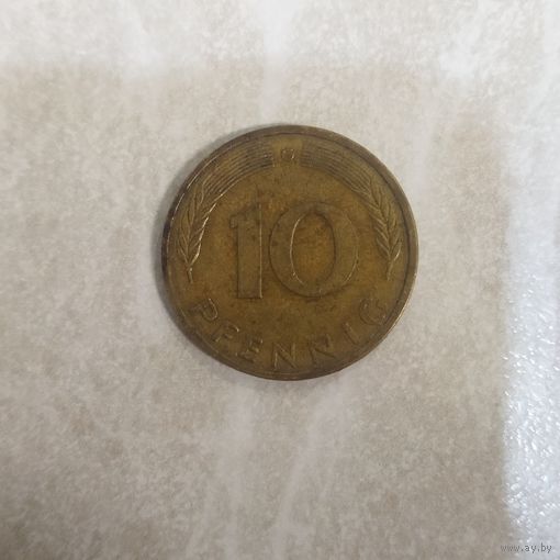 10 пфеннигов 1991G