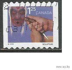 Канада. Резчик по дереву. 2002г. Mi#2025.