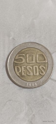 Колумбия 500 песос 2004