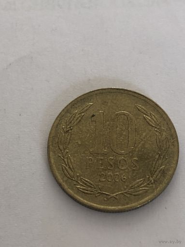 10 песо 2006 г., Чили