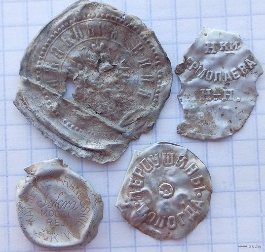 Крышка (пробка), фрагмент, сборный лот