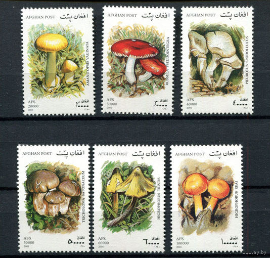 Афганистан - 2001 - Грибы - [Mi. 1951-1956] - полная серия - 6 марок. MNH.  (Лот 151BH)