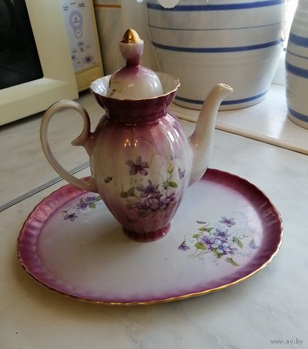 Кофейник, блюдо Тернополь. Без сколов и потертостей