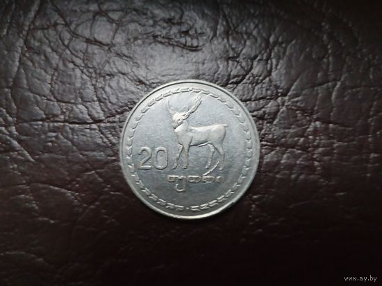 20 тетри Грузия.