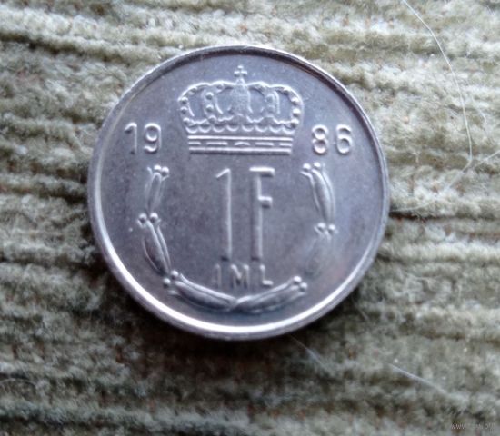 Werty71 Люксембург 1 франк 1986