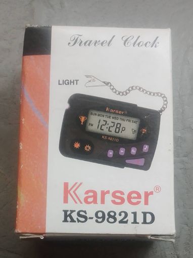 Часы автомобильные Karser KS 9821D