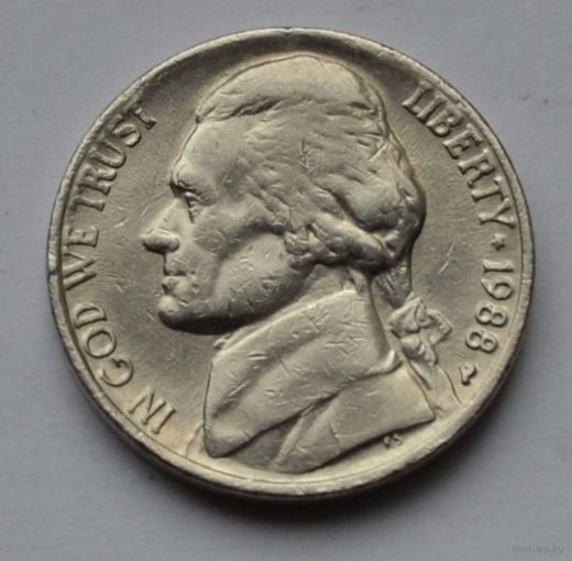 США, 5 центов 1988 г. Р