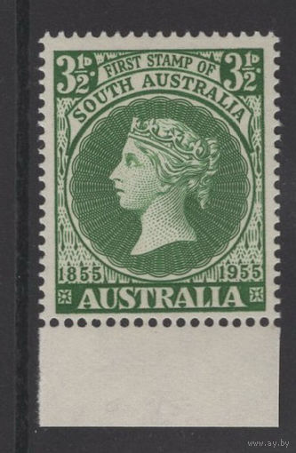 Австралия 1955 ** Queen Victoria, 100 лет первой марки в Южной Австралии (Mi 258)