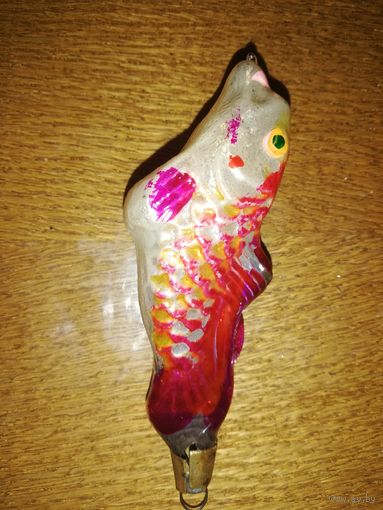 Елочная игрушка рыбка ссср