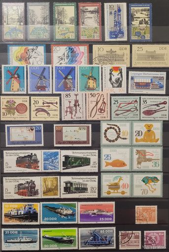 С 1 руб. Подборка марок из годового наьора ГДР за 1981 год. Отсутствуют всего несколько позиций