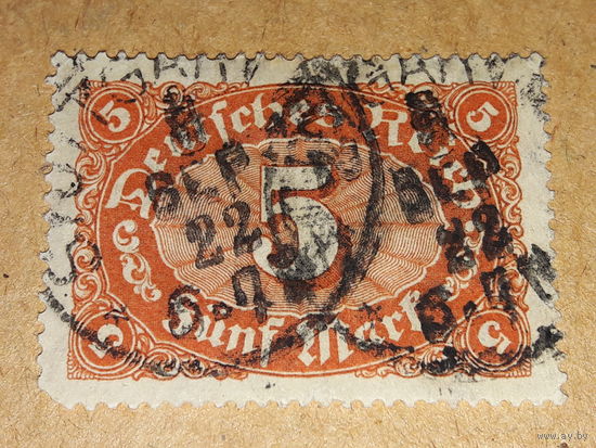 Германия Рейх 1921 Стандарт Цифры