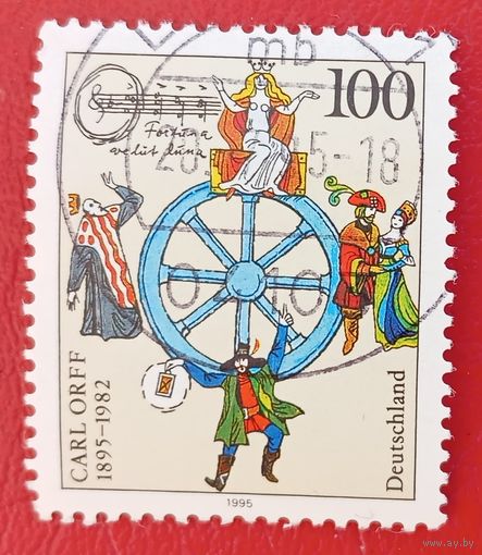Германия, 1995 г., 100 лет со дня рождения Карла Орффа